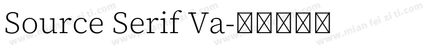 Source Serif Va字体转换